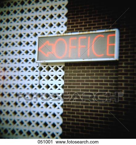 An "office" sign hanging on a brick wall View Large Photo Image Stock Image - An "office" sign hanging on a brick wall. Fotosearch