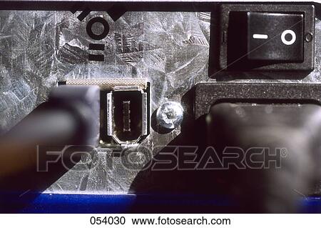 Computer firewire and power plugs View Large Photo Image Stock Image - Computer firewire and power plugs . Fotosearch