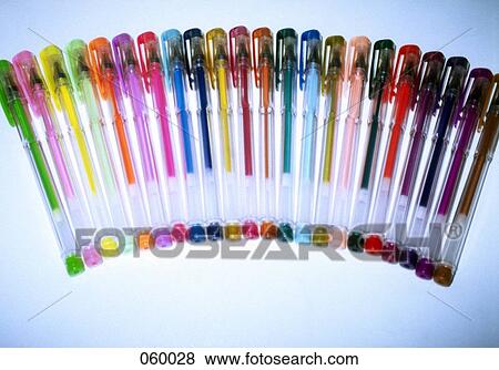 Colored pens View Large Photo Image Stock Photo - Colored pens. Fotosearch