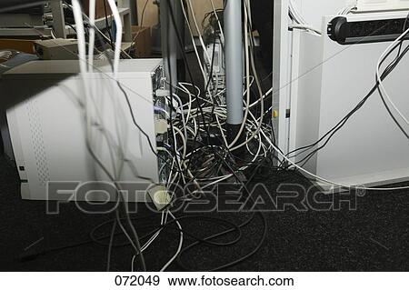 Computer cables View Large Photo Image Stock Photo - Computer cables. Fotosearch