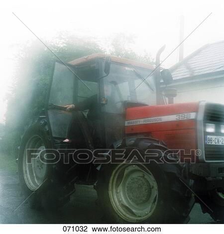 A tractor in fog View Large Photo Image Stock Image - A tractor in fog. Fotosearch