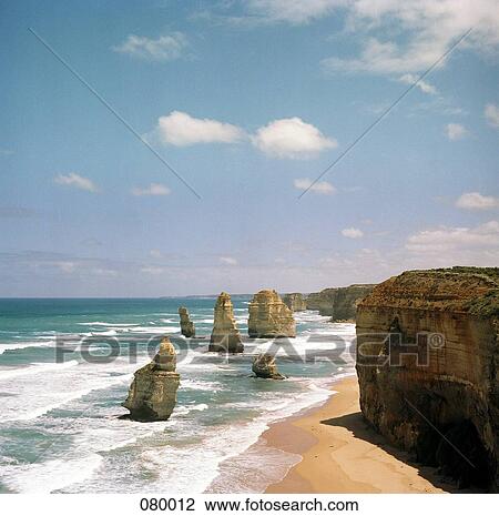 Rocks jut out at sea, Australia View Large Photo Image Stock Image - Rocks jut out at sea, Australia. Fotosearch