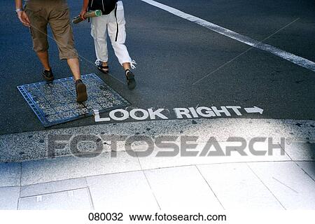 Two men crossing the street, Australia View Large Photo Image Stock Image - Two men crossing the street, Australia. Fotosearch