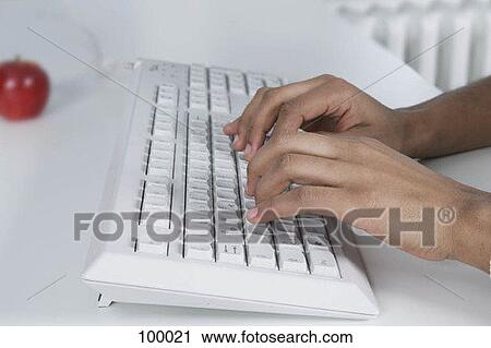Woman typing on keyboard View Large Photo Image Stock Image - Woman typing on keyboard. Fotosearch