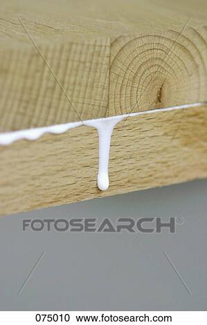 Glue oozing out from between two boards View Large Photo Image Stock Image - Glue oozing out from between two boards. Fotosearch