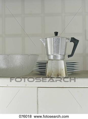 An espresso maker View Large Photo Image Stock Photo - An espresso maker. Fotosearch