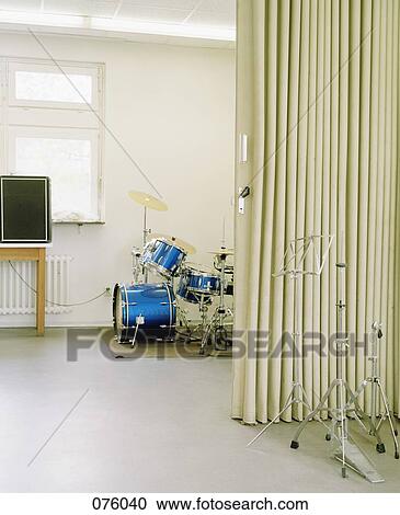 Stock Image - Music practice room. Fotosearch