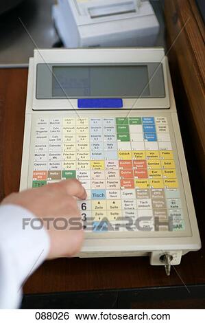 Stock Photograph - Close-up of a cash register. Fotosearch