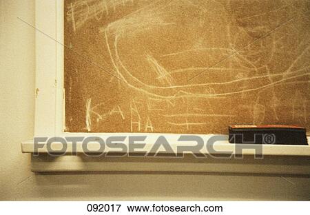 Stock Photo - Blackboard and eraser . Fotosearch
