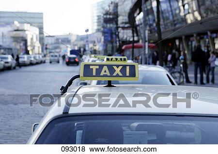 Taxi, Berlin, Germany View Large Photo Image Stock Photo - Taxi, Berlin, Germany . Fotosearch