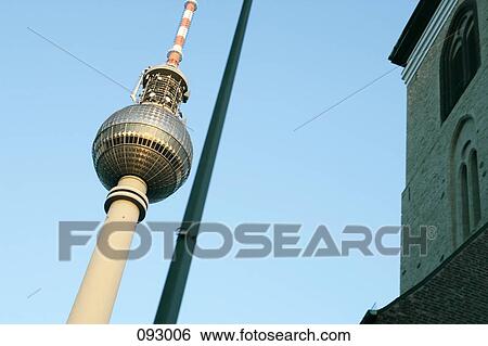 Television tower, Berlin, Germany View Large Photo Image Stock Photograph - Television tower, Berlin, Germany. Fotosearch