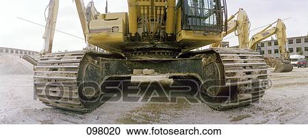 Stock Image - Bulldozer, close-up. Fotosearch