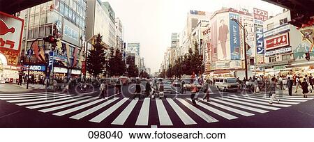 People walking in crosswalk, Tokyo, Japan View Large Photo Image Stock Image - People walking in crosswalk, Tokyo, Japan . Fotosearch