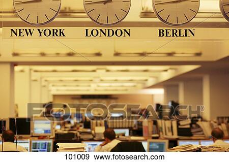 Stock Photo - Reflection of office space. Fotosearch