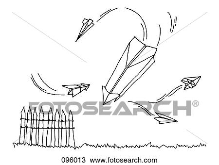 Paper airplanes flying View Large Photo Image Stock Image - Paper airplanes flying. Fotosearch