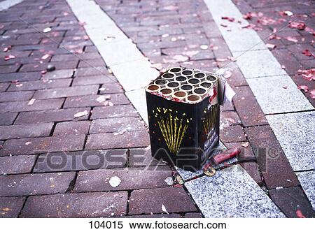 Stock Photography - Box of firecracker casings. Fotosearch