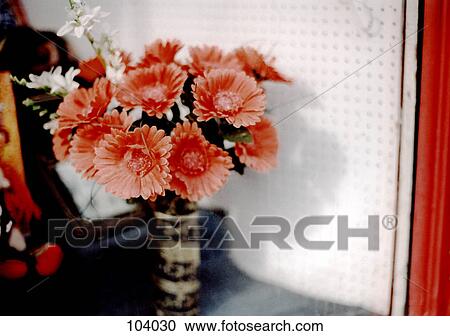 Stock Image - Flowers in a vase. Fotosearch
