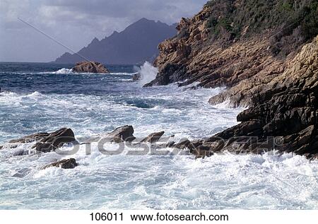 Waves crashing on rocks View Large Photo Image Stock Image - Waves crashing on rocks. Fotosearch