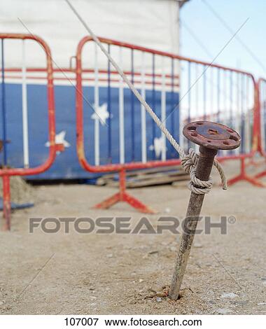 Close-up of tent peg View Large Photo Image Stock Photo - Close-up of tent peg. Fotosearch