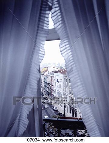 Street view through window View Large Photo Image Picture - Street view through window. Fotosearch