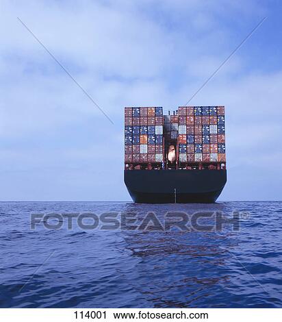 Cargo ship transporting containers View Large Photo Image Stock Image - Cargo ship transporting containers. Fotosearch