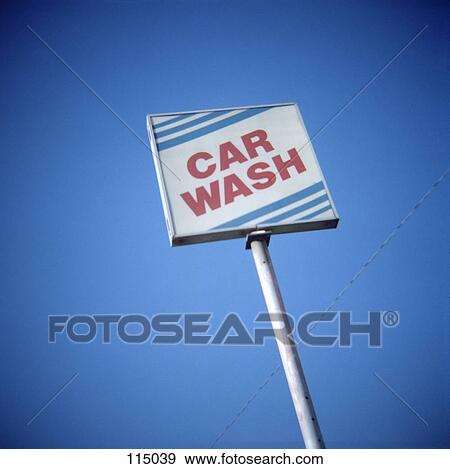 Car wash sign View Large Photo Image Stock Photo - Car wash sign. Fotosearch