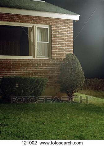Side of brick house View Large Photo Image Stock Image - Side of brick house. Fotosearch
