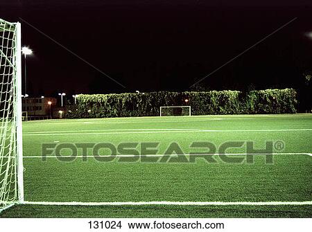 An empty soccer field View Large Photo Image Picture - An empty soccer field. Fotosearch
