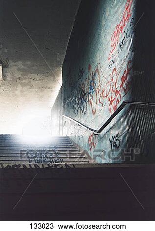 A staircase in an underground View Large Photo Image Stock Image - A staircase in an underground. Fotosearch