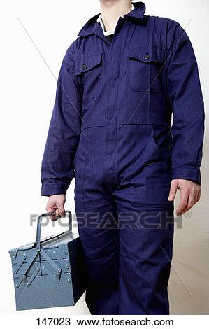Midsection of a man holding a tool box View Large Photo Image Stock Image - Midsection of a man holding a tool box. Fotosearch