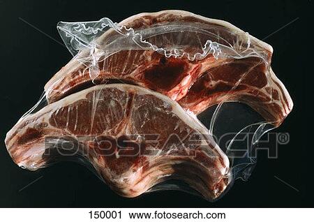 Close up of steak wrapped in plastic View Large Photo Image Stock Image - Close up of steak wrapped in plastic. Fotosearch
