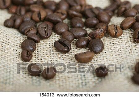 Stock Image - Group of coffee beans. Fotosearch