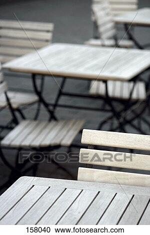 Cafe tables and chairs View Large Photo Image Stock Image - Cafe tables and chairs. Fotosearch