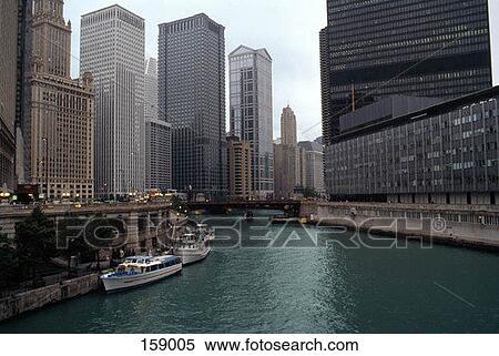 Stock Photography - Chicago River, Chicago, USA. Fotosearch