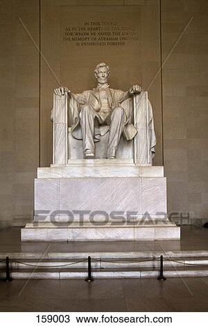 Stock Image - Lincoln Memorial, Washington DC, United States of America. Fotosearch
