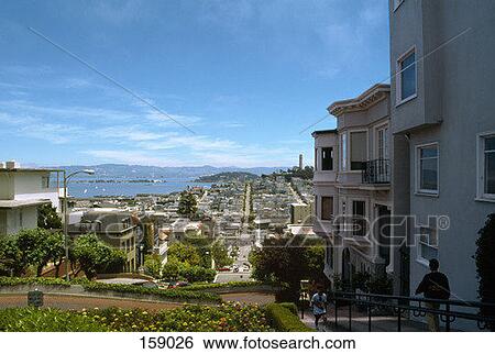 Stock Photograph - Lombard Street, San Francisco, USA. Fotosearch
