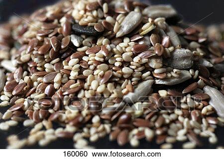 Stock Image - Mixed seeds. Fotosearch