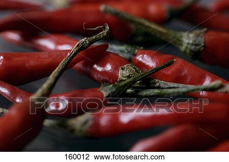 Stock Image - Red hot chili peppers. Fotosearch