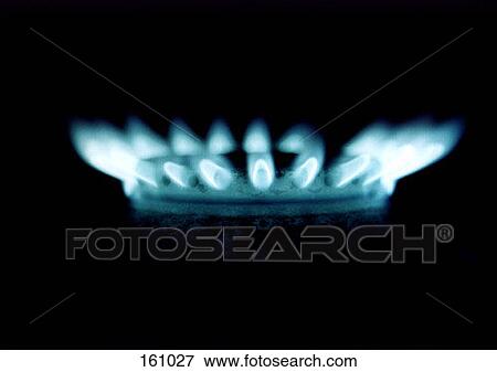 A lit gas burner View Large Photo Image Stock Photo - A lit gas burner. Fotosearch