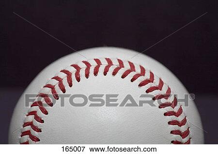 A baseball, close up View Large Photo Image Stock Photo - A baseball, close up. Fotosearch