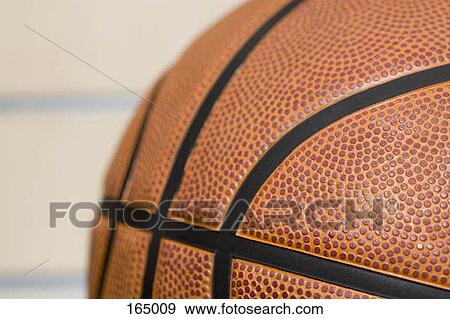 Stock Photo - A basketball, close up. Fotosearch