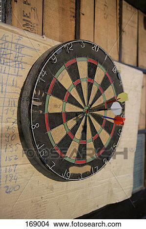 a dart board