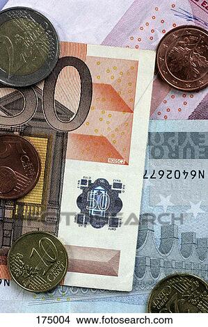 Assorted Euro coins and notes View Large Photo Image Picture - Assorted Euro coins and notes. Fotosearch