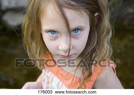 Stock Image - A young girl. Fotosearch