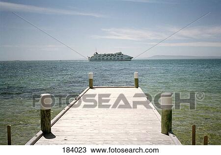 Cruise ship seen from pier View Large Photo Image Stock Image - Cruise ship seen from pier. Fotosearch