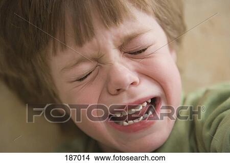 Young boy crying View Large Photo Image Picture - Young boy crying. Fotosearch