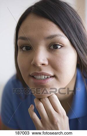 Young Native American woman View Large Photo Image Stock Image - Young Native American woman. Fotosearch