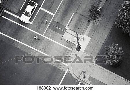 View of street corner from above View Large Photo Image Stock Image - View of street corner from above. Fotosearch