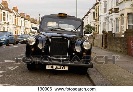 Black cab in London, England View Large Photo Image Stock Photograph - Black cab in London, England. Fotosearch