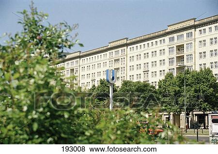Stock Photo - Train station on Karl Marx Allee, Berlin, Germany. Fotosearch